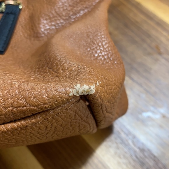 Steve Madden Satchel Brown Black Purse - Picture 7 of 8